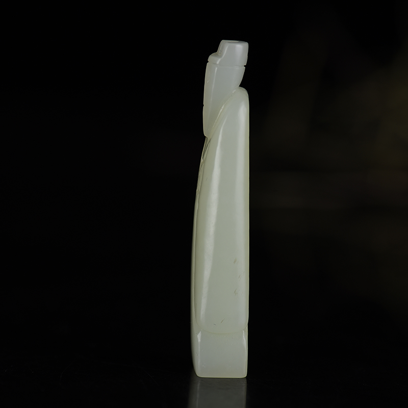 新疆天然籽料和田白玉吊坠-红掌柜