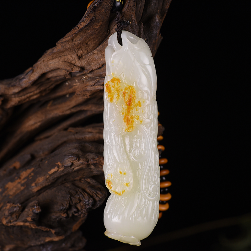 山料和田玉飞黄腾达手把件-红掌柜