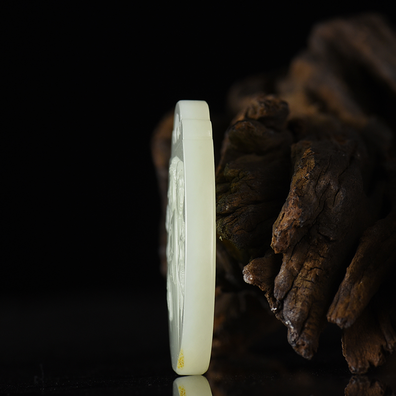 和田玉阿弥陀佛吊坠-红掌柜