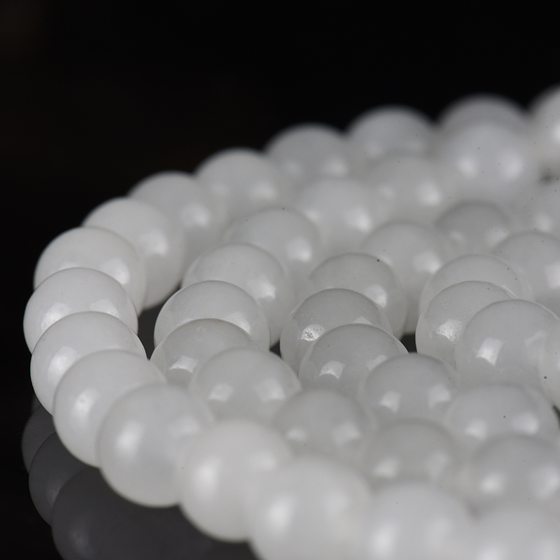 和田白玉108佛珠手串-红掌柜