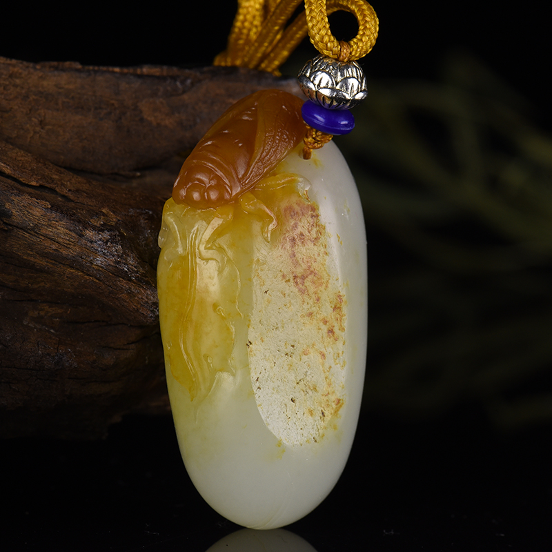 籽料和田白玉吊坠-红掌柜