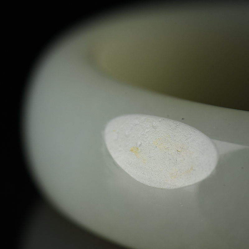 和田青白玉扁镯-红掌柜