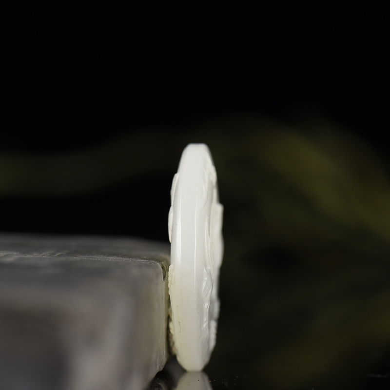 新疆山料和田羊脂白玉吊坠-红掌柜