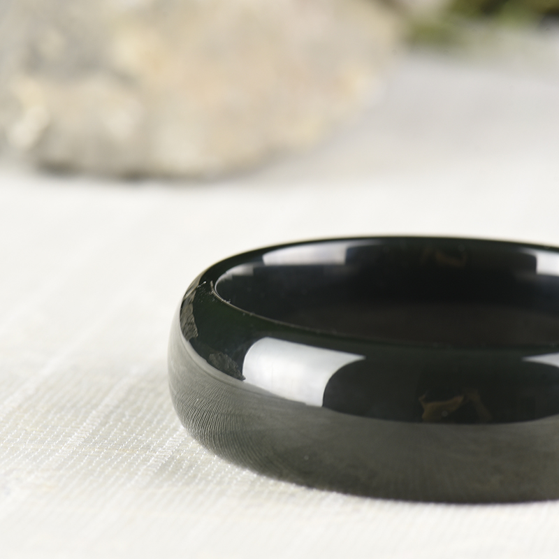 新疆山料和田青玉手镯-红掌柜