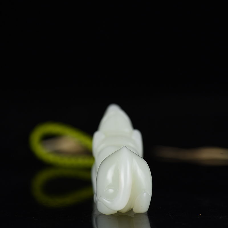 新疆天然山料和田白玉两用款-红掌柜