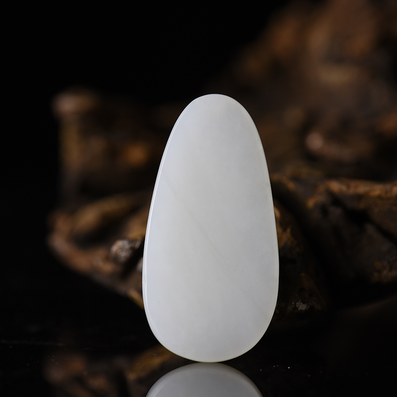 山料和田玉节节高吊坠-红掌柜