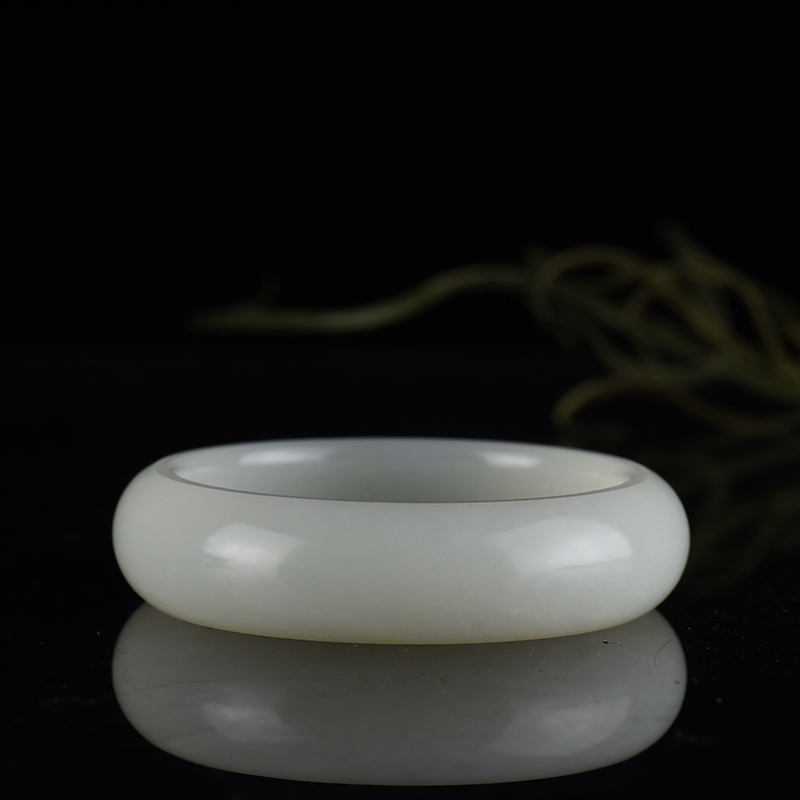 新疆和田白玉扁镯-红掌柜