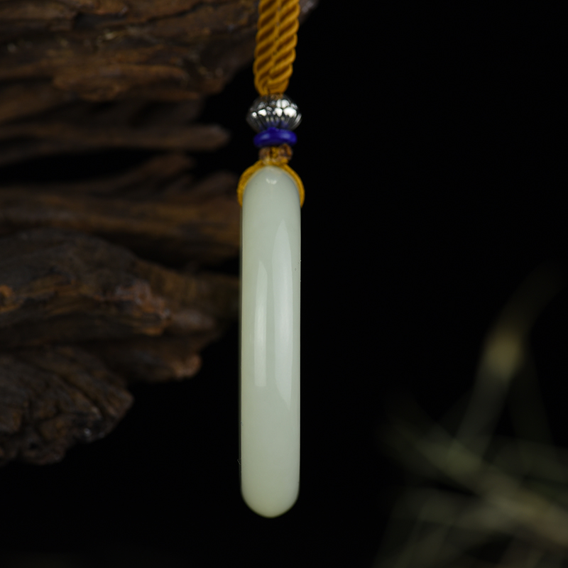 新疆天然山料和田玉四季平安环吊坠-红掌柜