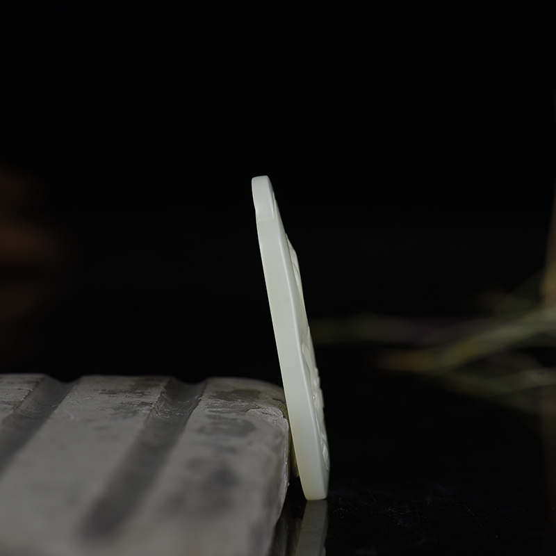 新疆天然籽料和田玉松鹤延年吊坠-红掌柜