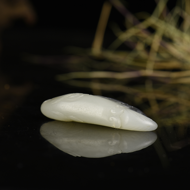 新疆和田青花连年有余吊坠-红掌柜