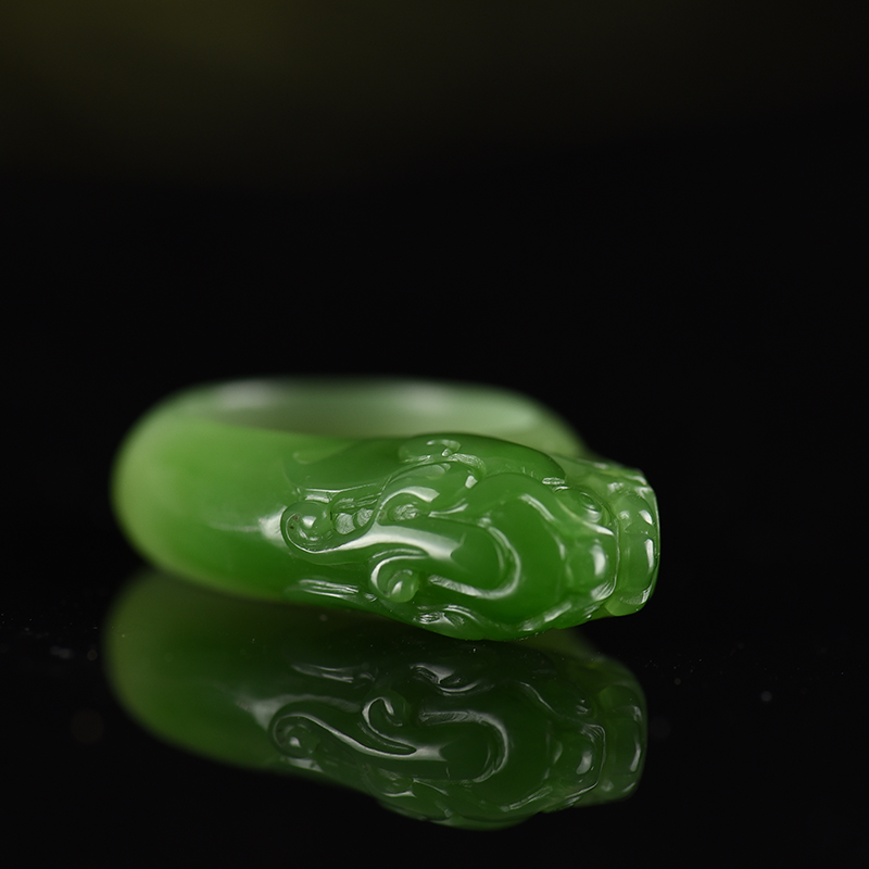 和田玉貔貅戒指-红掌柜