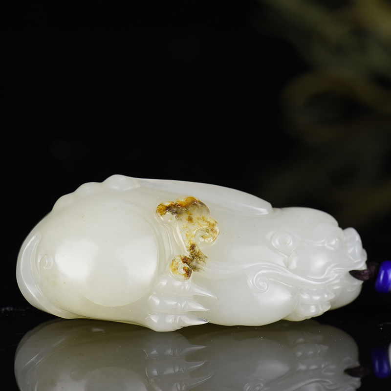 籽料和田白玉吊坠-红掌柜