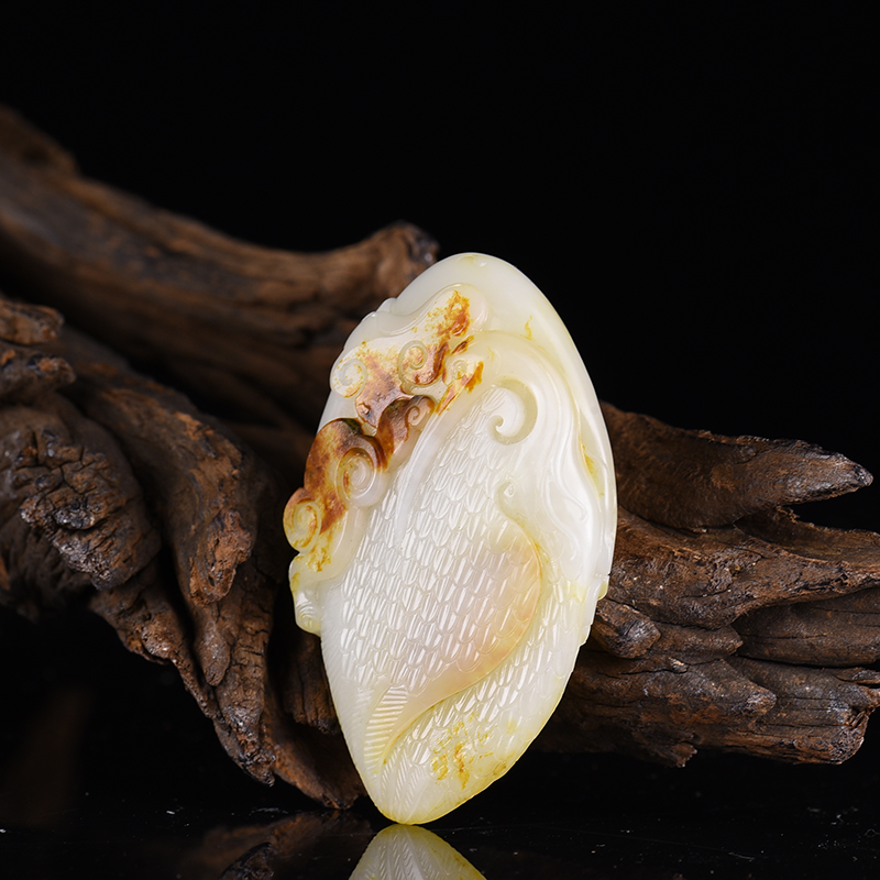 籽料和田白玉吊坠-红掌柜