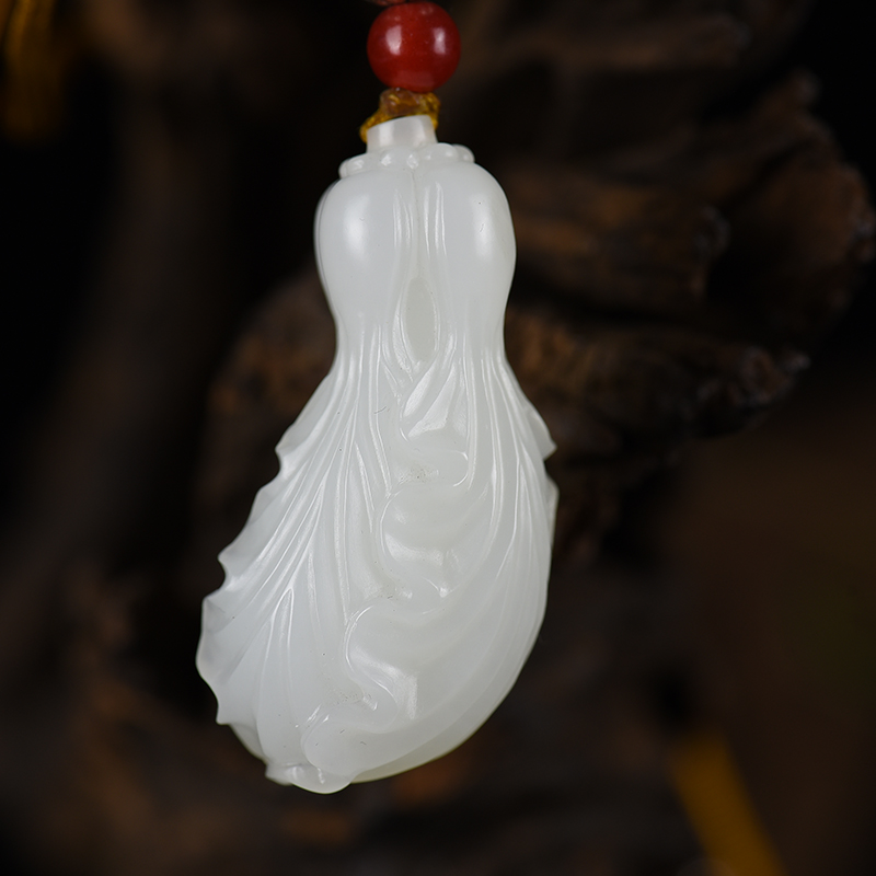 籽料和田羊脂白玉摆财-红掌柜