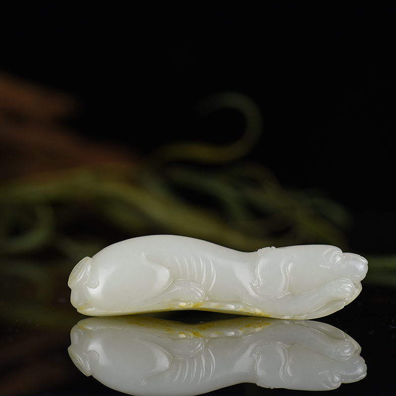 籽料和田白玉吊坠-红掌柜