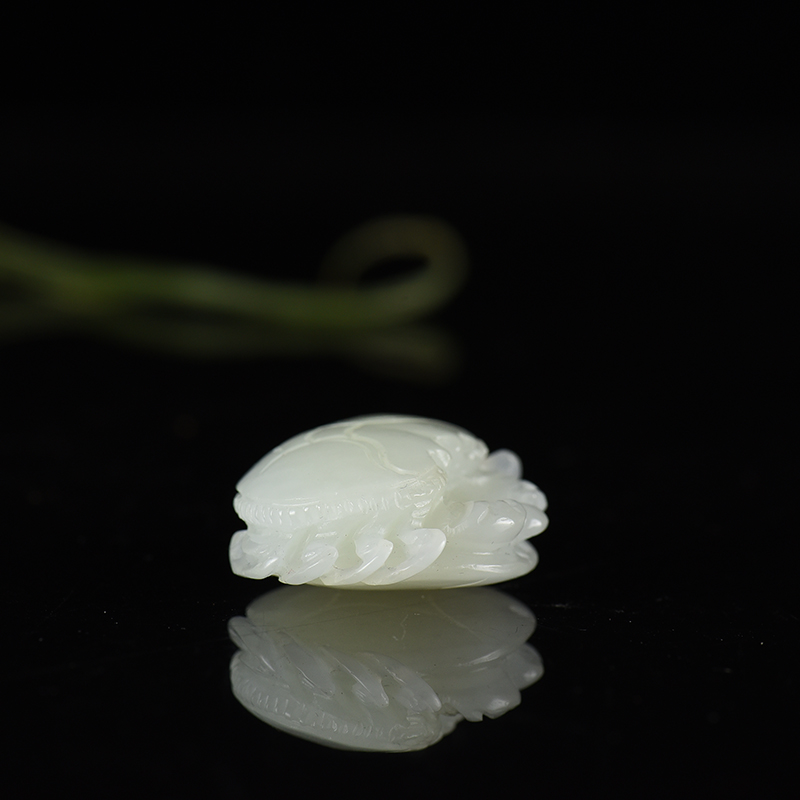 山料和田玉和谐吊坠-红掌柜