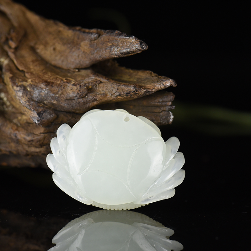 和田玉和谐吊坠-红掌柜