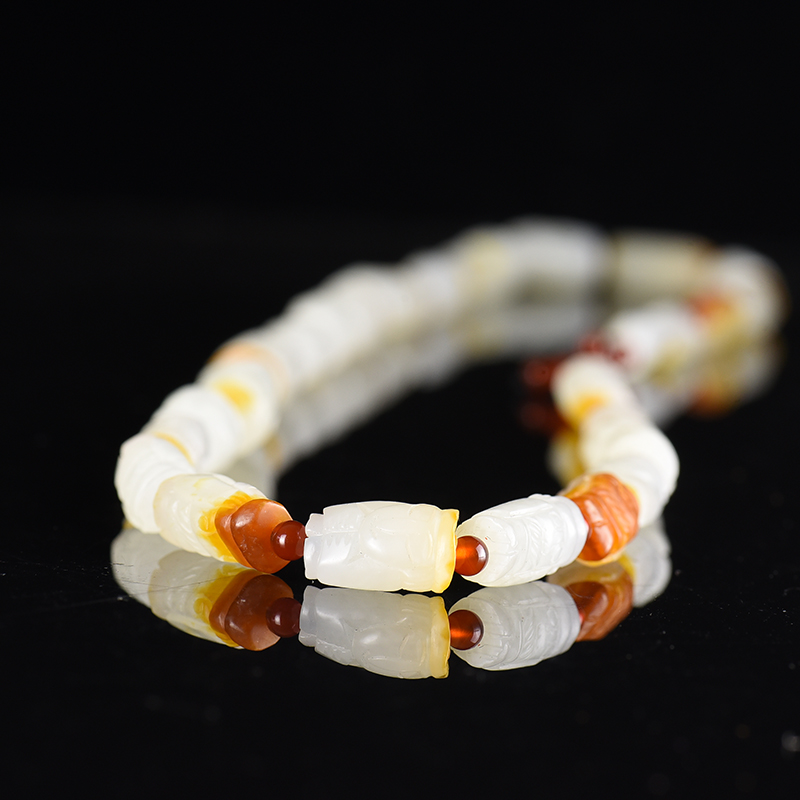 新疆山料和田玉项链-红掌柜