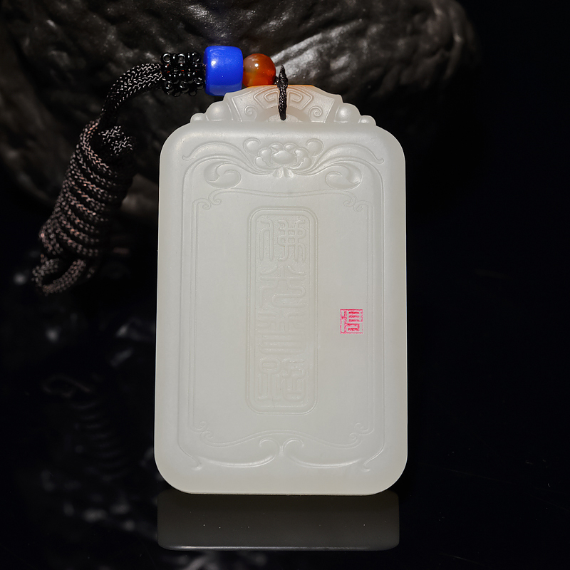 山料和田羊脂白玉观音-红掌柜