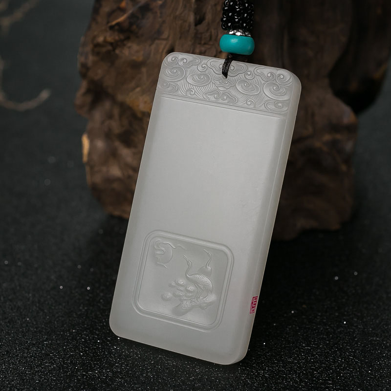 和田羊脂白玉连年有余-红掌柜