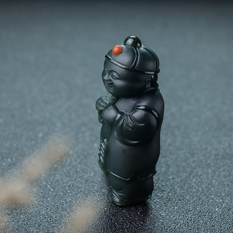 和田青玉财主吊坠-红掌柜