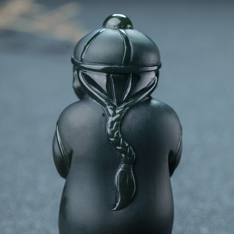 和田青玉吊坠-红掌柜