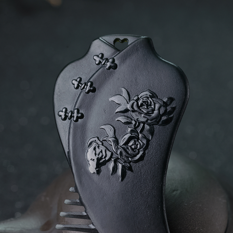 青海和田青玉梳子-红掌柜