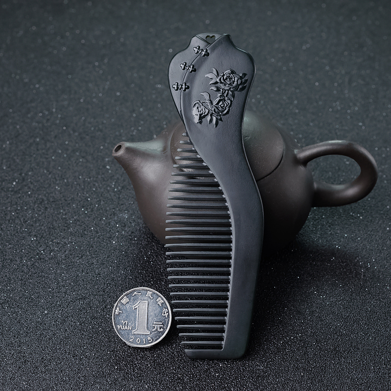 天然青海和田玉梳子-红掌柜