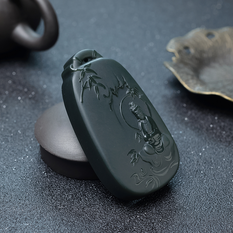 山料和田青玉吊坠-红掌柜