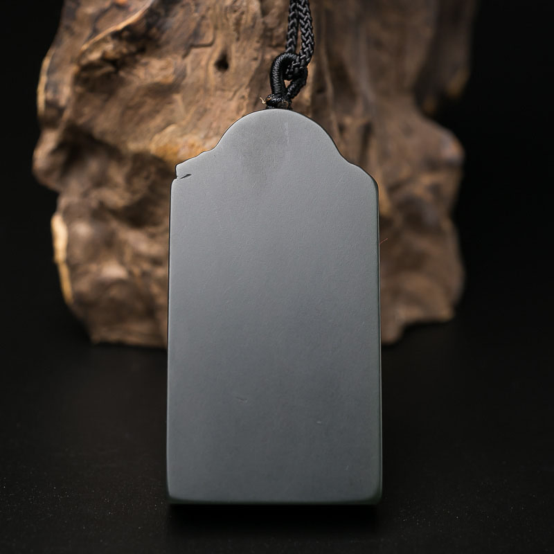 青海天然和田青玉观音吊坠-红掌柜