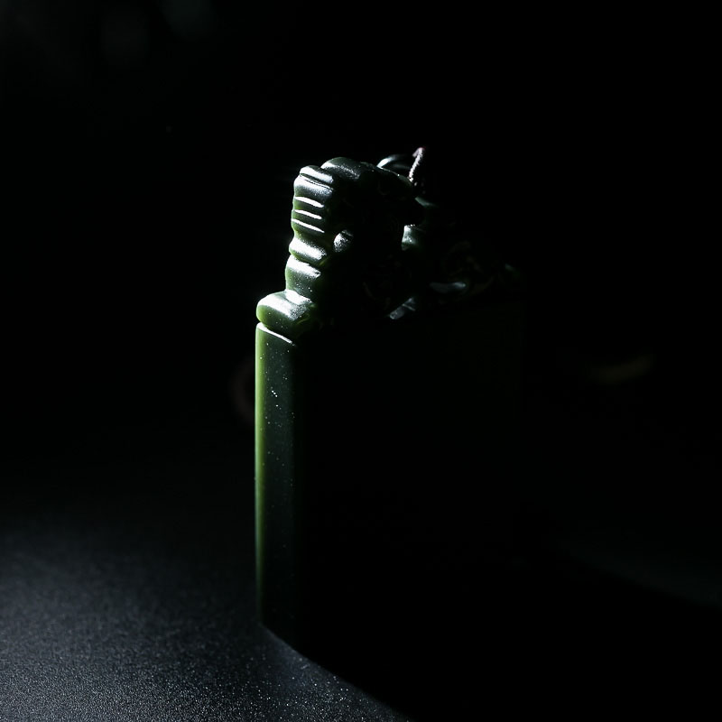 山料和田青玉貔貅吊坠-红掌柜