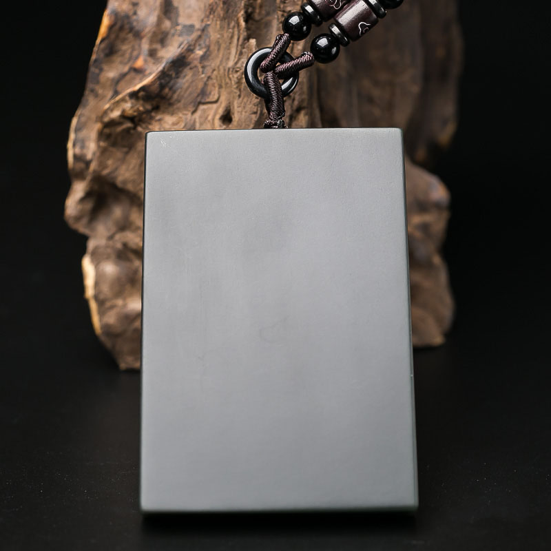 青海天然和田青玉千手观音吊坠-红掌柜