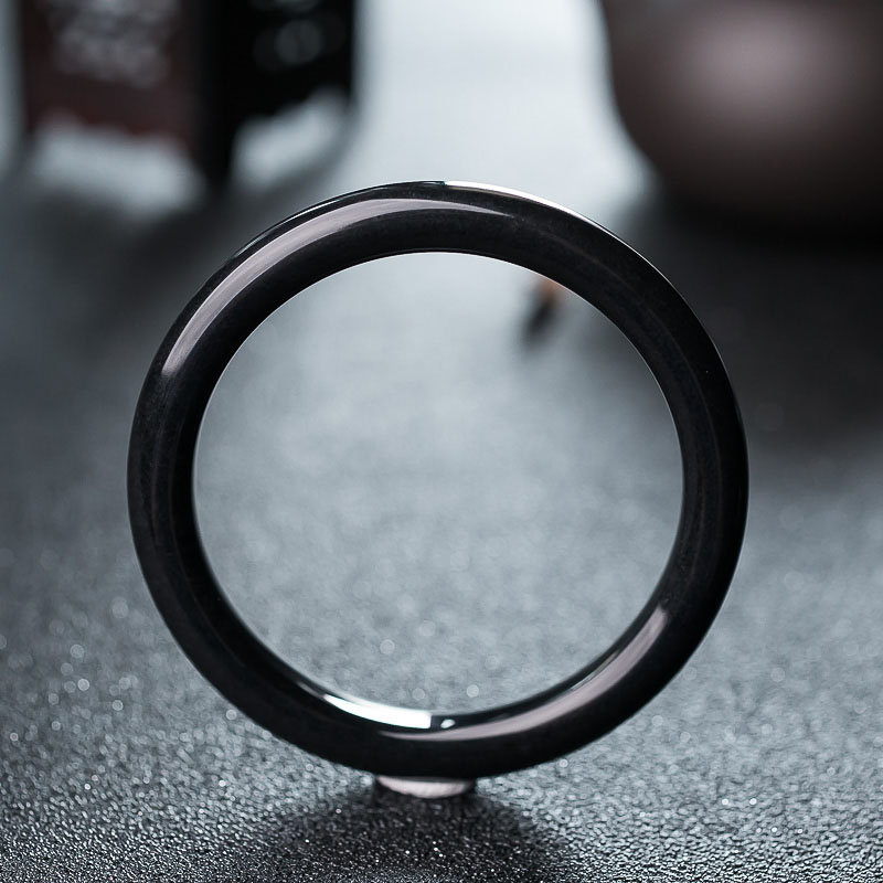 青海和田墨玉平安镯-红掌柜