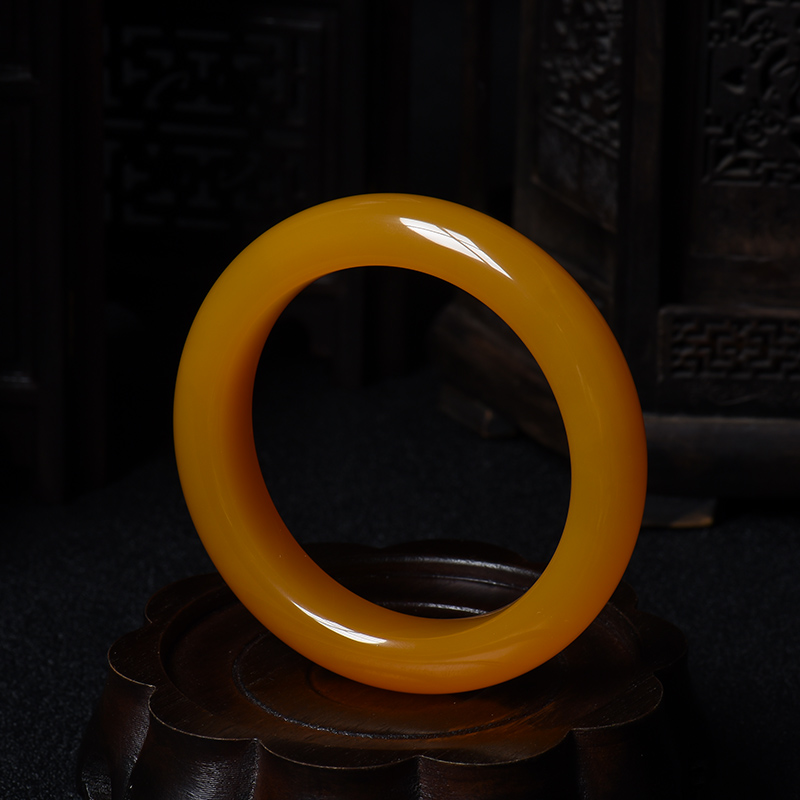 55#黄龙玉手镯-红掌柜