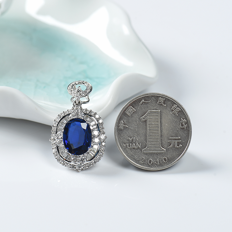 蓝宝石吊坠-红掌柜