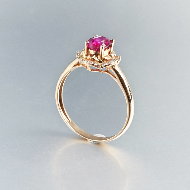 斯里兰卡天然红宝石戒指 - 红掌柜