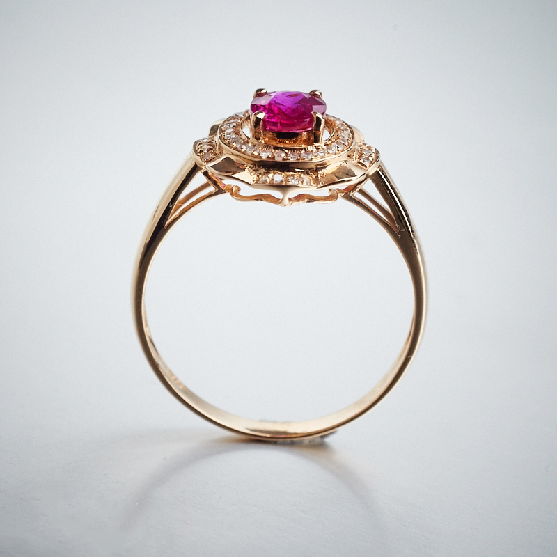 斯里兰卡天然红宝石戒指 - 红掌柜