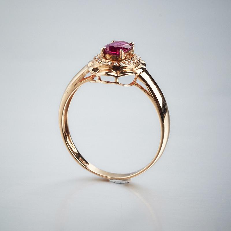 斯里兰卡天然红宝石戒指 - 红掌柜