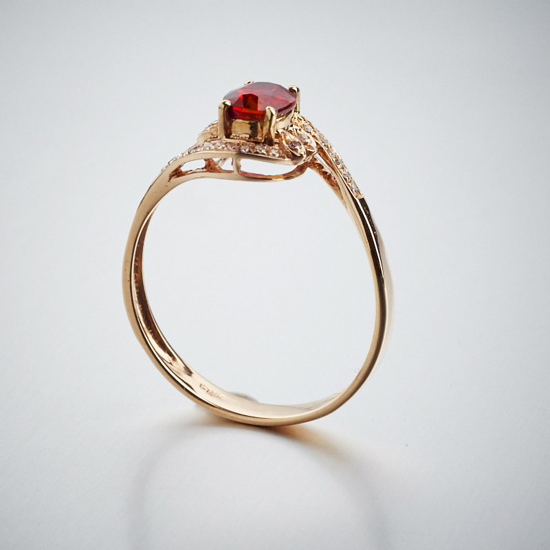 斯里兰卡天然红宝石戒指 - 红掌柜