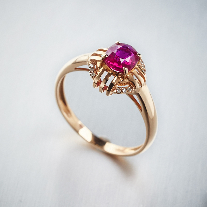 斯里兰卡天然红宝石戒指 - 红掌柜