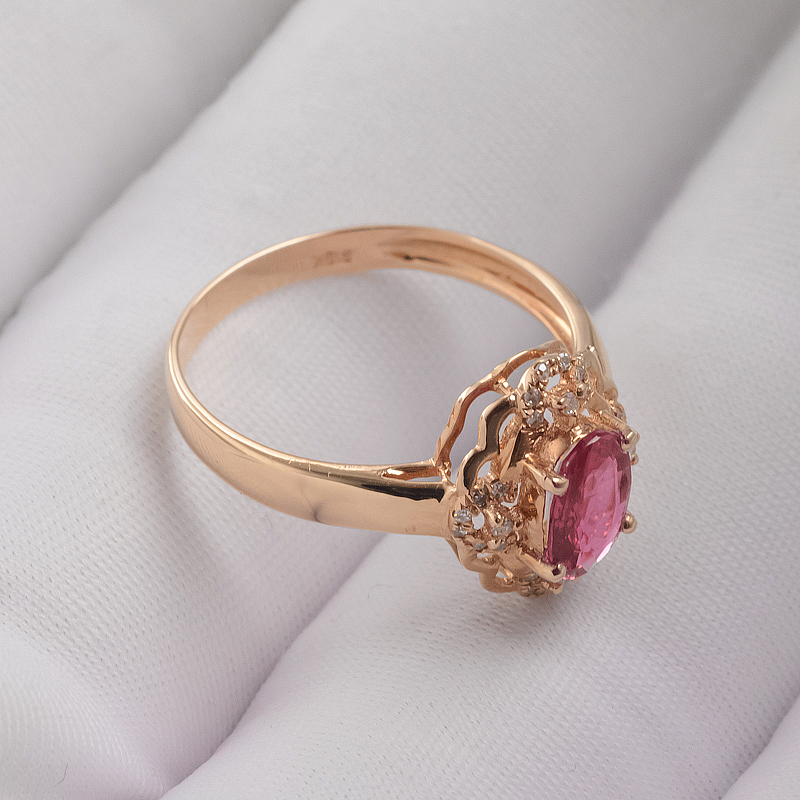 天然18K红宝石戒指 - 红掌柜