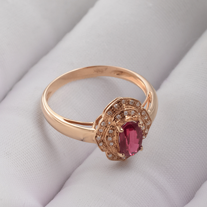 天然18K红宝石戒指 - 红掌柜