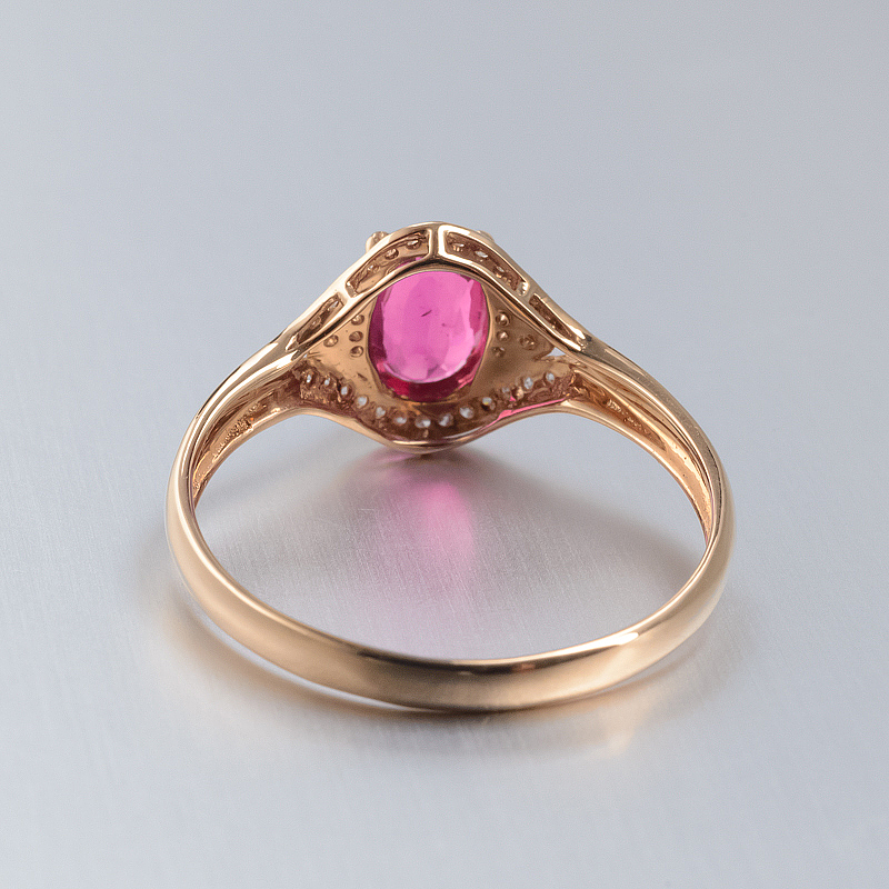 金镶钻红宝石戒指 - 红掌柜