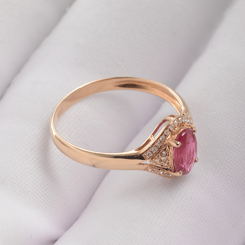 天然18K红宝石戒指 - 红掌柜