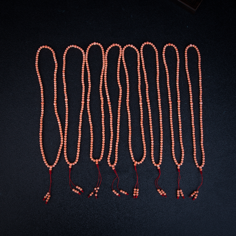 深水粉色珊瑚手串-红掌柜