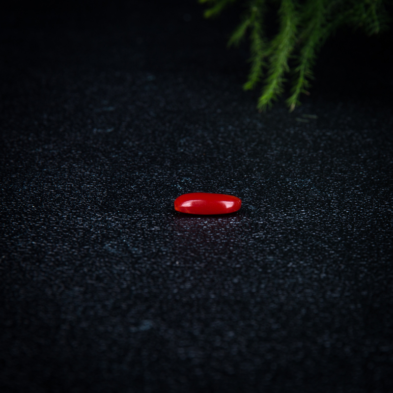 阿卡红珊瑚戒面-红掌柜