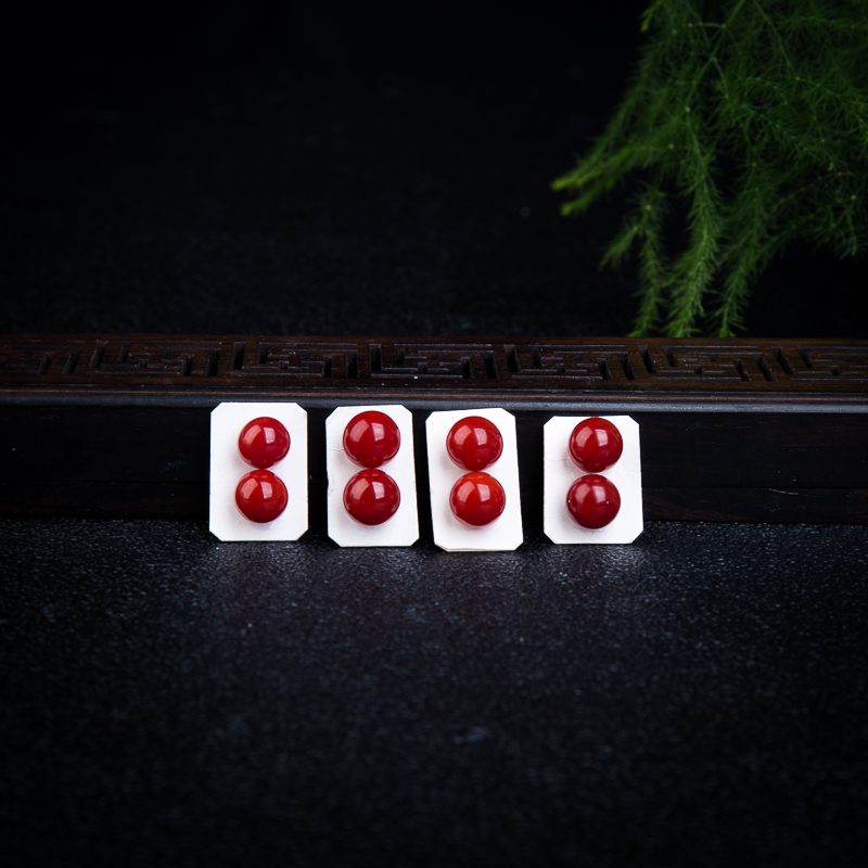 阿卡牛血红珊瑚圆珠-红掌柜