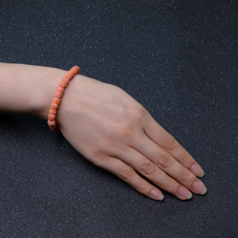 深水粉红珊瑚手串-红掌柜