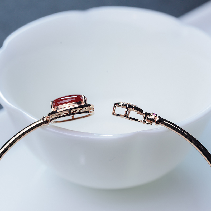 天然阿卡珊瑚手镯-红掌柜