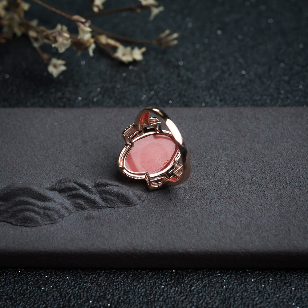 朱红珊瑚戒指-红掌柜